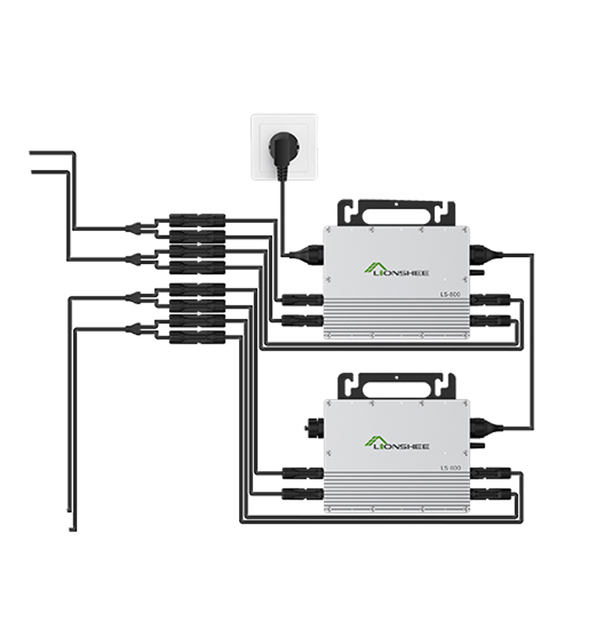 LIONSHEE Micro inverter 600W per sistema solare da balcone
