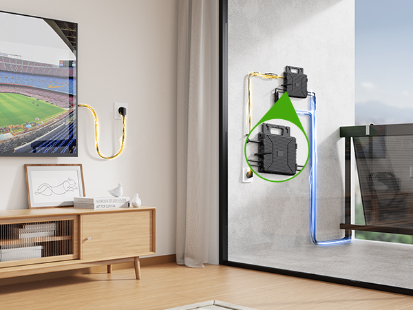 Lionshee LS-800Mi Micro Inverter 800W Con Efficienza Fino Al 96% 2 MPPT Individuali Per Massima Produzione Energetica